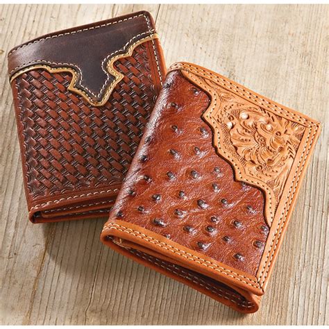 Western Tooled Leather Wallets Iucn Water