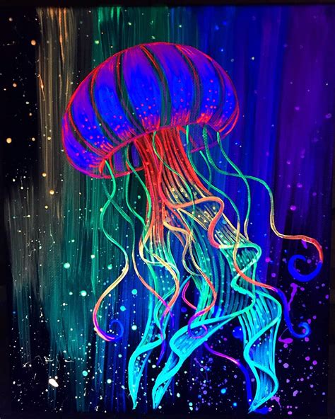 Rainbow Jellyfish Etsy In 2020 Jellyfish Art Jellyfish Painting