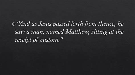 The Calling Of Matthew Ppt Download