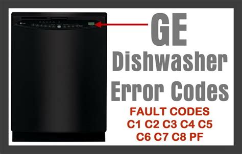 Ge Dishwasher Error Codes Electronic Models How To Diagnose Fault