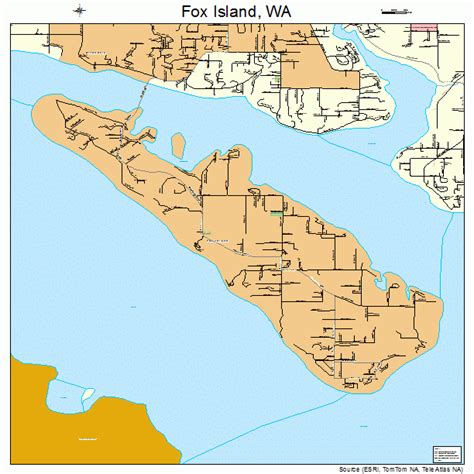 Fox Island Washington Street Map 5325370