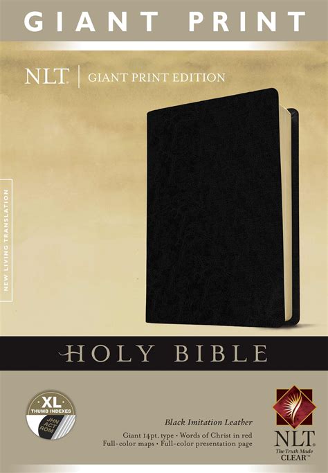 Nlt Holy Bible Giant Print By New Living Trans 2 Free Delivery 9781414398440