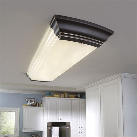 An led light can have many impacts on your. Shop Portfolio Bronze Ceiling Fluorescent Light ENERGY ...