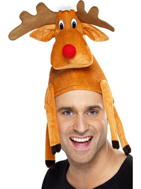Bonnet De Renne Funny Christmas Hats Reindeer Hat Christmas Hat