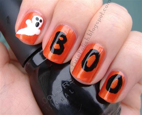 Theswatchingsprite Boo Halloween Toe Nails Halloween Nails Easy
