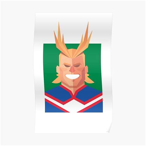 All Might My Hero Academia Poster For Sale By Hobbyland Redbubble