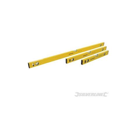 Silverline Builders Level Set 3pce 400 600 And 1000mm 119688