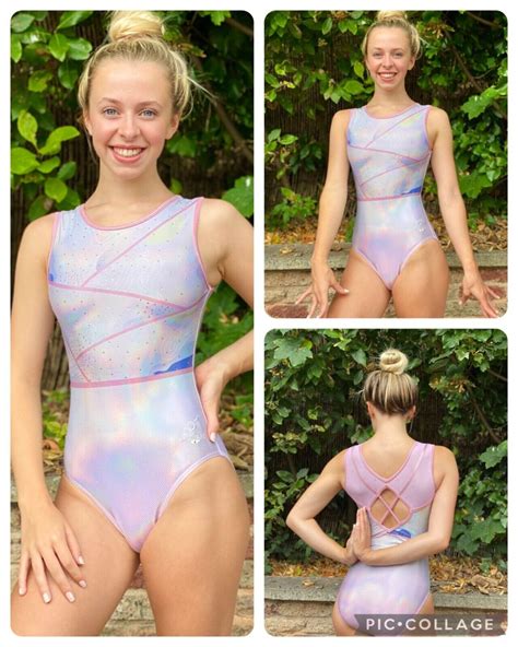 Perfectly Pink Girls Gymnastics Leotard With Crystals Lilachelene Leotards Skatewear