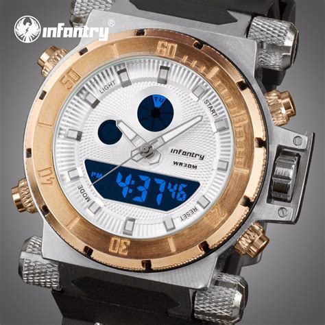 Infantry Mens Watches Top Brand Luxury Analog Digital Watch Men Army Military Watch For Men Big