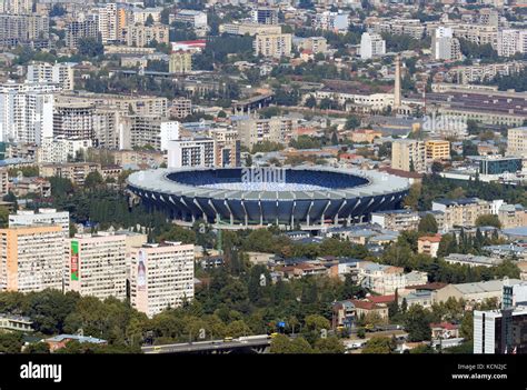 General View Of Tbilisi And The Boris Paichadze Dinamo Arena Taken From