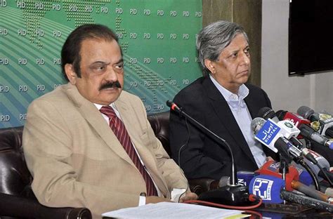 Interior Minister Rana Sanaullah With Minister For Law And Justice