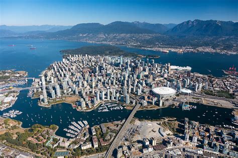 Aerial Photo Vancouver City Skyline