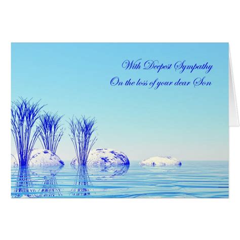 With Sympathy On Loss Of Son Card Zazzle