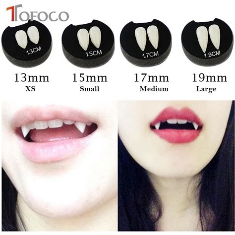 Buy Tofoco New 4 Size Zombie Vampire Tooth Caps Fangs