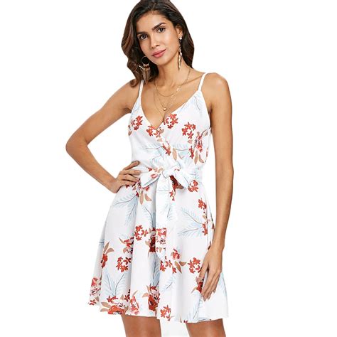 Aliexpress Com Buy Women Floral Print Swing Mini Dress Summer