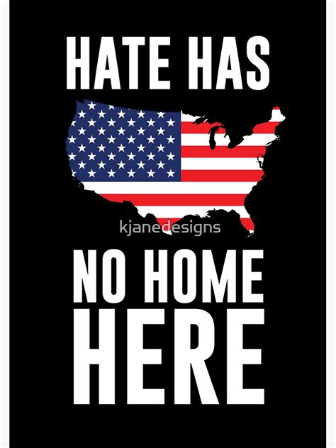 Hate Has No Home Here Sticker For Sale By Kjanedesigns Redbubble