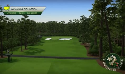 Course Flyover Augusta National Golf Clubs 4th Hole Golfweek