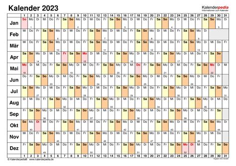 Kalenderwochen 2023 2023 Calendar