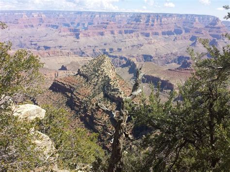Grandview Point Overlook Grand Canyon National Park Arizona Stock Photo
