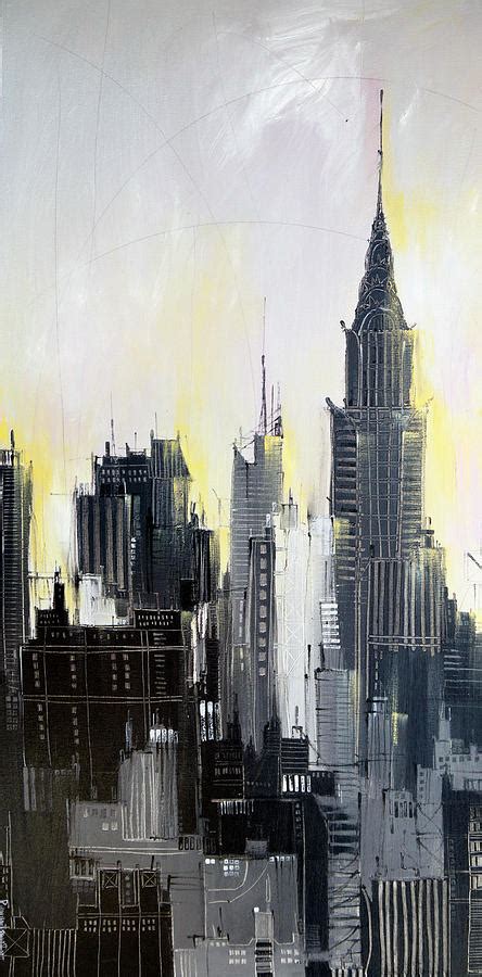 Skies Over Manhattan Painting By Irina Rumyantseva