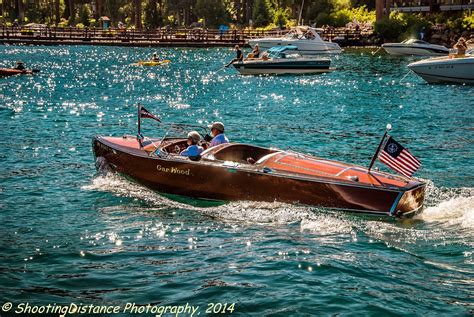 Classic Wooden Boats On Lake Tahoe Shooting The Breeze