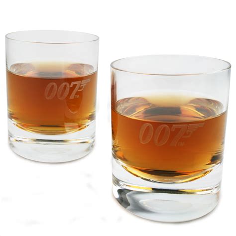 James Bond 007 Whiskey Glasses 10 2oz 290ml Drinkstuff