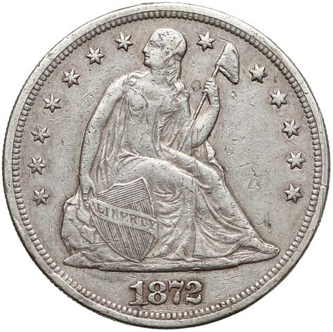 Usa 1 Dollar 1872 Seated Liberty