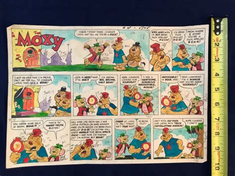 Original Moxy Strip Comic Color Guide David Gantz 4500 Picclick
