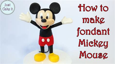 How To Make Fondant Mickey Mouse Jak Zrobić Myszkę Miki Z Masy