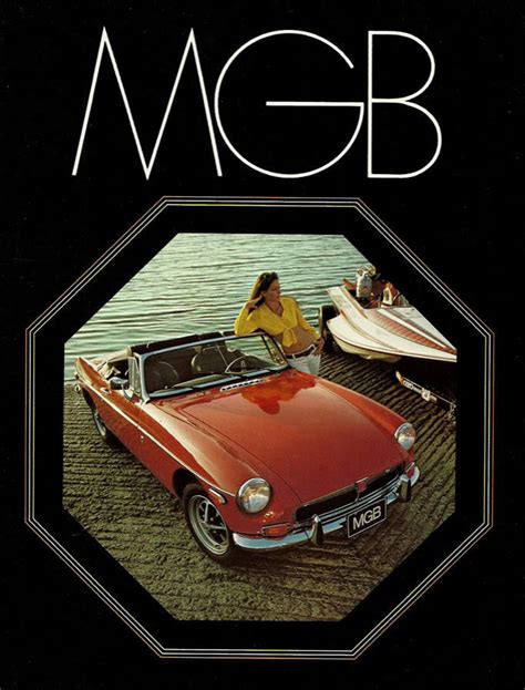 MG MGB Roadster 1972 Brochure Cover 1967 MGB GT