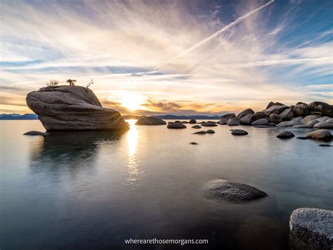 Bonsai Rock Lake Tahoe Hidden Sunset Photo Spot
