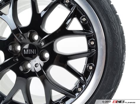 Genuine Mini 36112161469 R90 Mini Cross Spoke Composite Wheels 17 4x100 Black Set Of