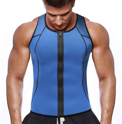 Novecasa Neoprene Sweat Vest Men With Zipper For Weightloss Waist