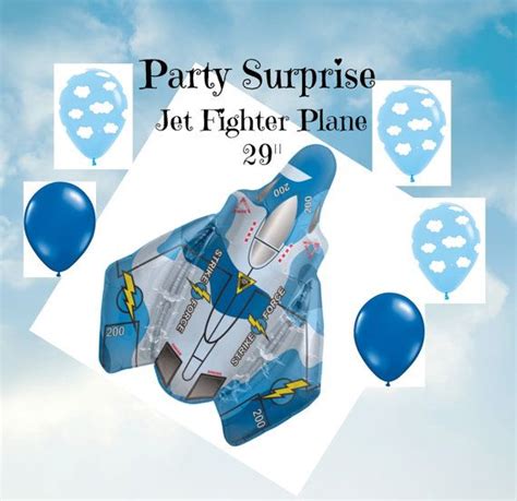 Fighter Jet Plane Balloons 29 Airplane Balloon Birthday Kids Air Force