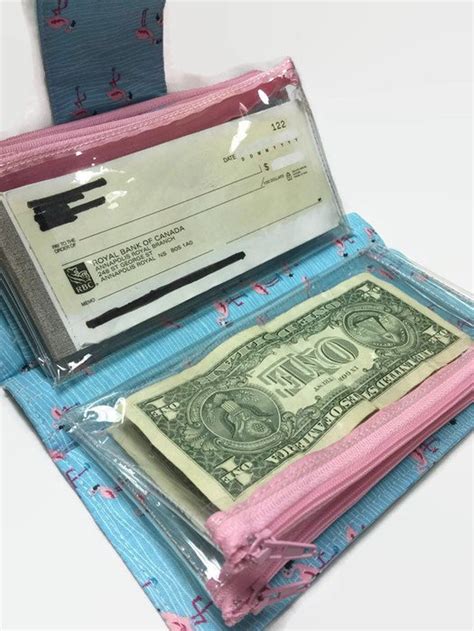 Cash Envelope Wallet For Saving Money Customized Wallet Etsy Money