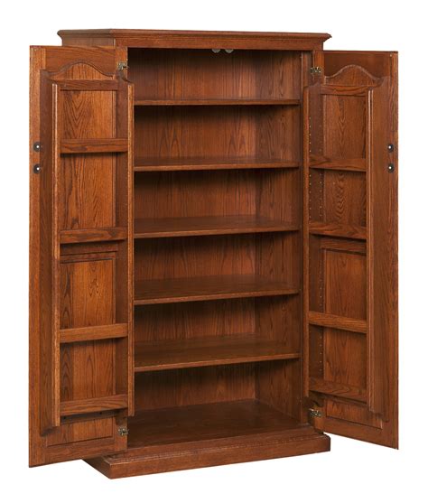 Not only does it help to enhance the look and feel of your kitchen or pantry, but it is also there are a huge number of different types of kitchen pantry cabinets, and the right one for you will depend on several factors, including the space that you. Traditional Pantry with Spice Storage - Amish Furniture ...