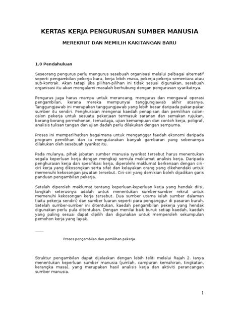 Koleksi kertas percubaan upsr (sjkc)  muat turun pdf. Contoh Kertas Kerja Program Latihan Pekerja