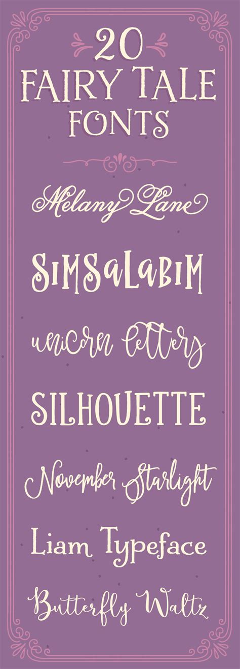 20 Whimsical Fonts That Look Like Theyre Straight Out Of A Fairy Tale