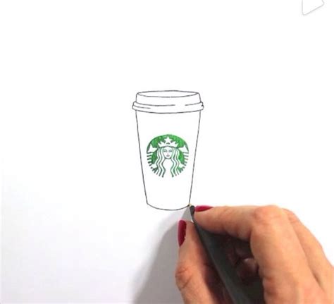 How To Draw The Starbucks Cup Howto Drawing