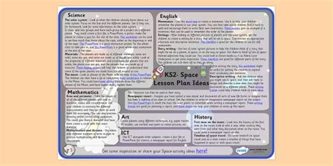 Space Lesson Plan Ideas KS2 - space, lesson plans, lesson ...