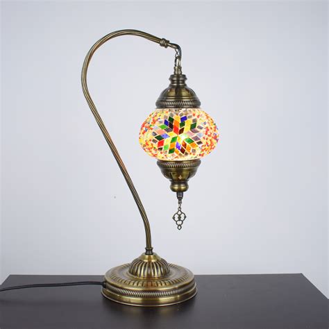 Handmade Mosaic Turkish Table Lamp The Light Is Bright Enough To