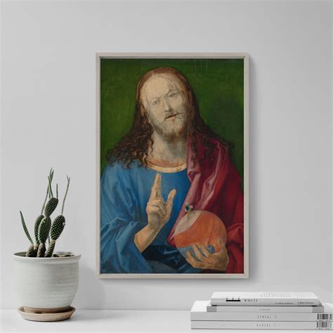 Albrecht Durer Salvator Mundi 1505 Classic Painting Etsy Uk
