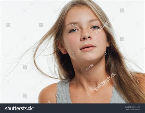 Cute Teenage Girl Freckles Woman Face Stock Photo 605214257 Shutterstock