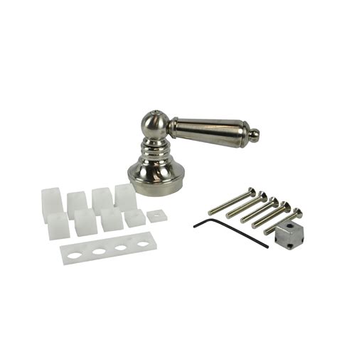 From large, open master baths to minimalist powder rooms, align faucets and accessories bring a refreshed modern look to your home with simple lines and contemporary style. Universal Faucet Lever Handle in Brushed Nickel - Danco