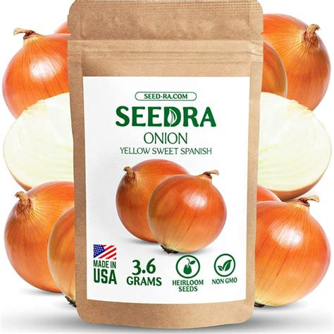 Seedraus Yellow Sweet Spanish Onion Seeds For Indoor And Outdoor