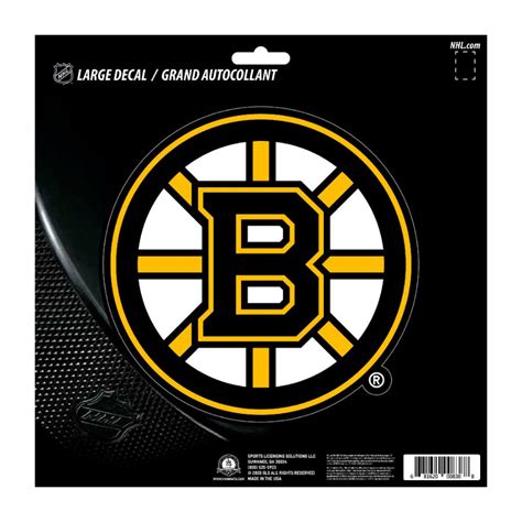 Boston Bruins Logo 8x8 Vinyl Sticker At Sticker Shoppe