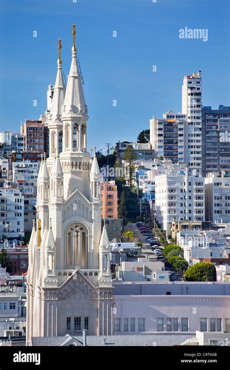 Saint Peter And Paul Catholic Church Steeples San Francisco California