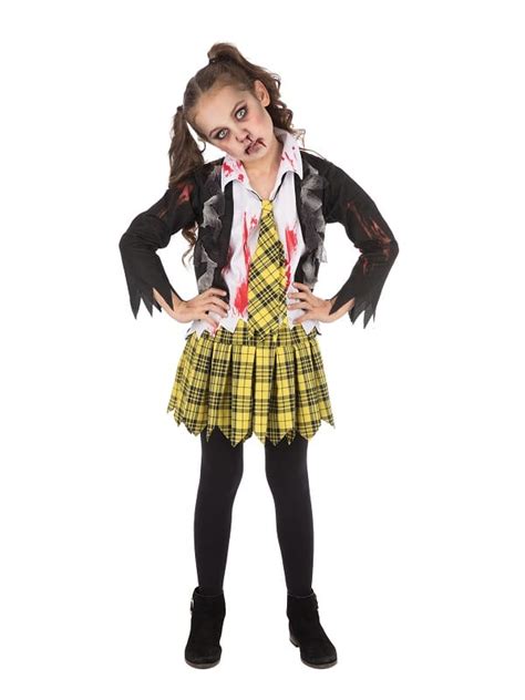 School Girl Zombie Child Costume Costumes R Us Fancy Dress