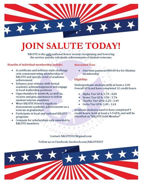 Salute Veterans National Honors Society Veterans Academic Resource