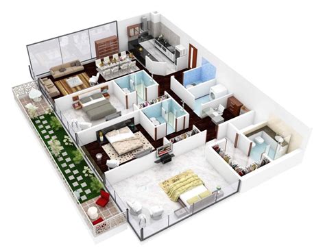 contoh denah rumah minimalis  kamar tidur beri kesan luas